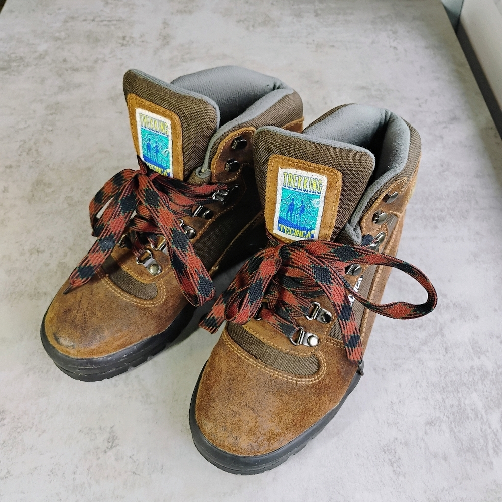 Tecnica Mesa Hiking‎ Boots Brown Retro Airflow System Trail Gorpcore Womens 8